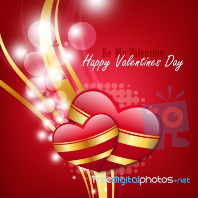 Red Love Heart, Valentines Day Concept Stock Image