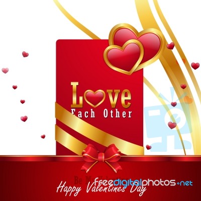 Red Love Heart, Valentines Day Concept Stock Image