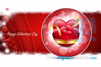 Red Love Heart, Valentines Day Concept Stock Image