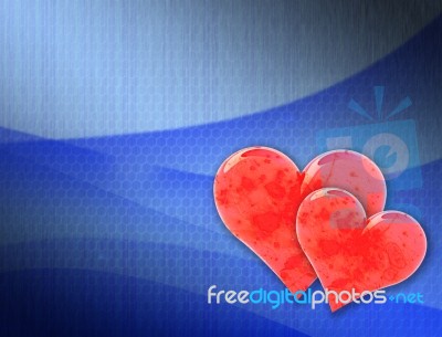 Red Love Symbol Stock Image