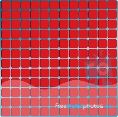 red Mosaic Tiles Stock Image