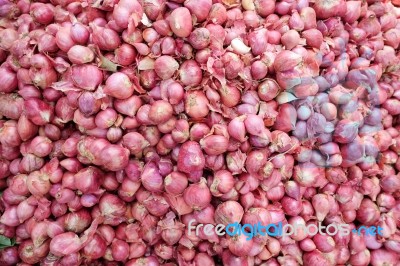 Red Onions Stock Photo