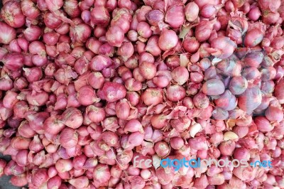 Red Onions Stock Photo