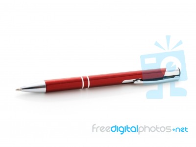 Red Pen Stock Photo