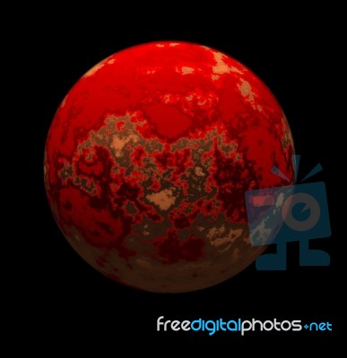 Red Planet Stock Image