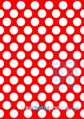 Red Polka Dots Stock Image