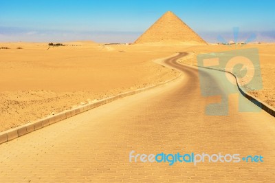 Red Pyramid In Dahshur, Egypt Stock Photo