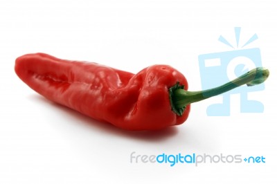 Red Ramiro Pepper Stock Photo