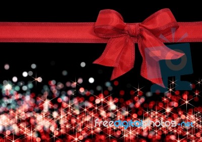 Red Ribbon Bow Stock Image