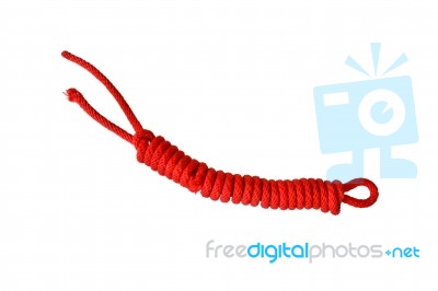 Red Rope Stock Photo