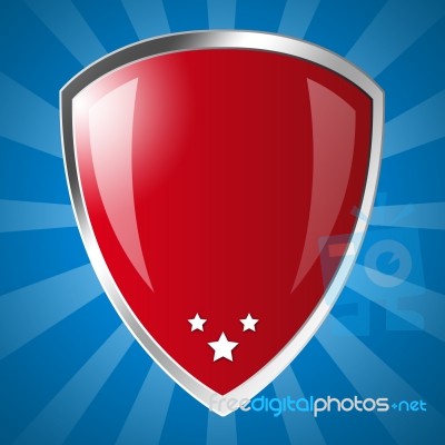 red Shield Stock Image