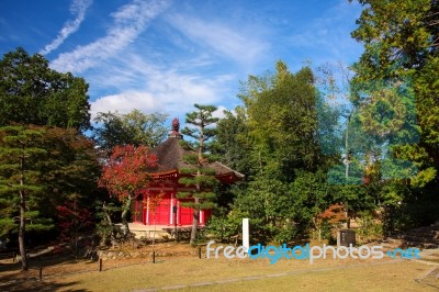 Red Shrine At Tofukuji Temple Stock Photo