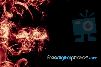 Red Smoke Abstract Background Stock Photo