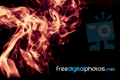 Red Smoke Abstract Background Stock Photo