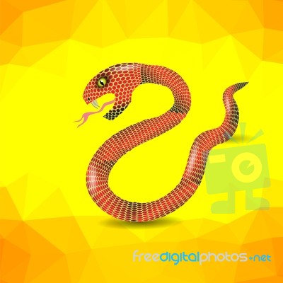 Red Snake Stock Image