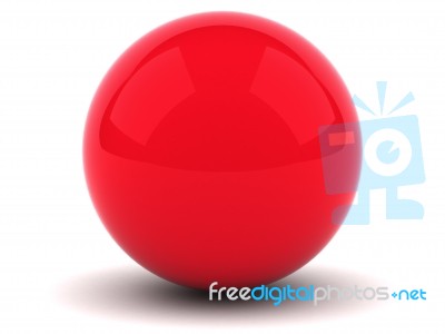 Red Sphere Stock Image