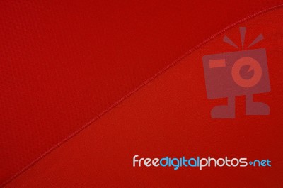 Red Sport Clothing Fabric Texture Stock Photo