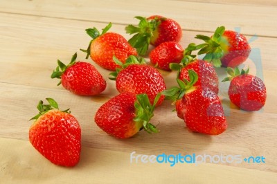 Red Strawberries Stock Photo