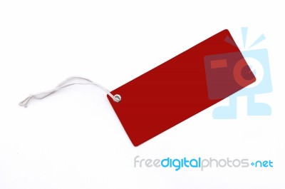 Red Tag Stock Photo