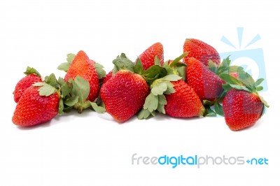 Red Tasty Strawberries Stock Photo