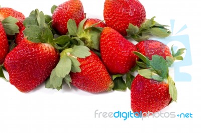 Red Tasty Strawberries Stock Photo