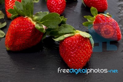 Red Tasty Strawberries Stock Photo