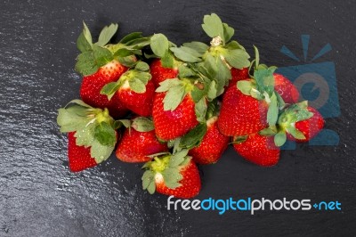 Red Tasty Strawberries Stock Photo