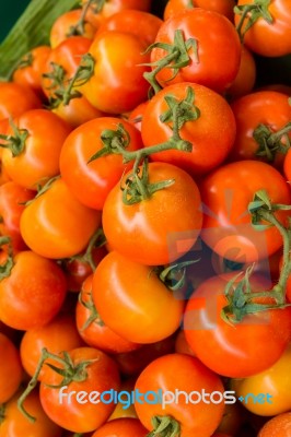 Red Tomatoes Background Stock Photo