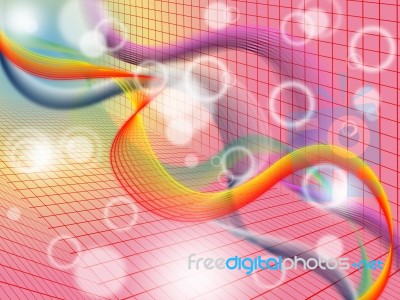 Red Twisting Background Means Colorful Wavy And Graph Stock Image