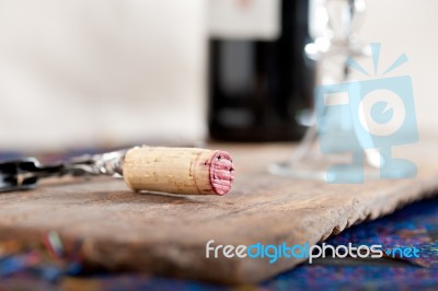 Red Wine Tasting Stock Photo