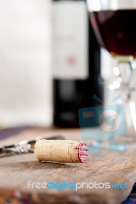 Red Wine Tasting Stock Photo