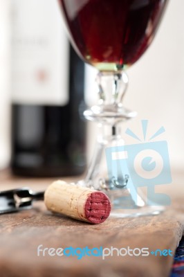 Red Wine Tasting Stock Photo