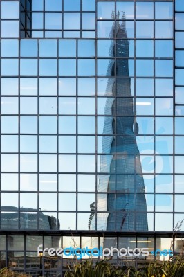 Reflection Of The Shard Stock Photo