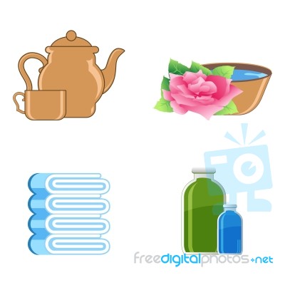 Refreshing Icons Stock Image