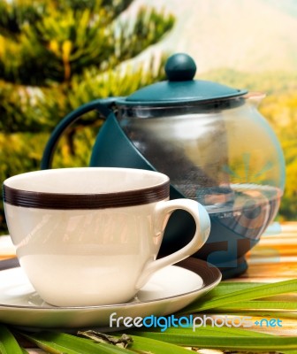 Refreshing Outdoor Tea Represents Drink Refreshed And Teas Stock Photo