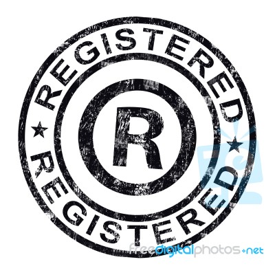 Registered Stamp Stock Image