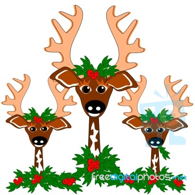 Reindeer Cheer Stock Image