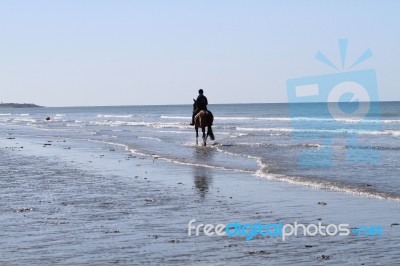 Relaxing Ride In The Sea Stock Photo