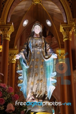 Religious Mary Statue Stock Photo