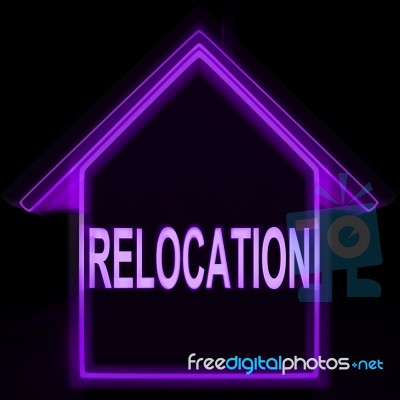 Relocation Home Means New Residency Or Address Stock Image