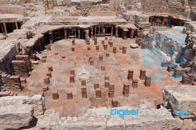 Remains At The Ancient City Of Kourian Near Episkopi Cyprus Stock Photo