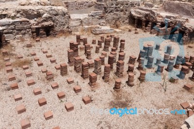 Remains At The Ancient City Of Kourian Near Episkopi Cyprus Stock Photo