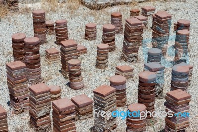 Remains At The Ancient City Of Kourian Near Episkopi Cyprus Stock Photo