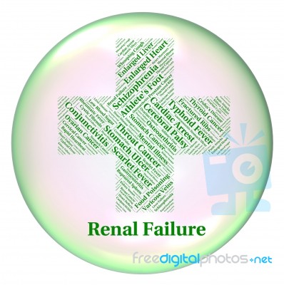 Renal Failure Shows Lack Of Success And Complaint Stock Image