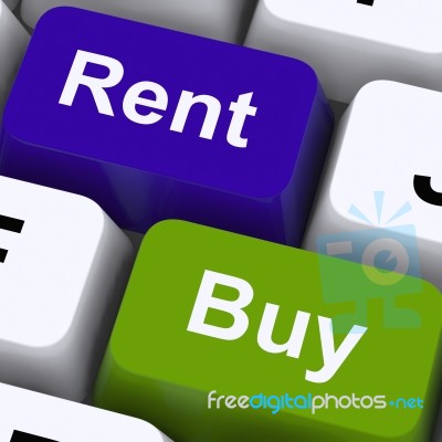 Rent And Buy Keys Stock Image