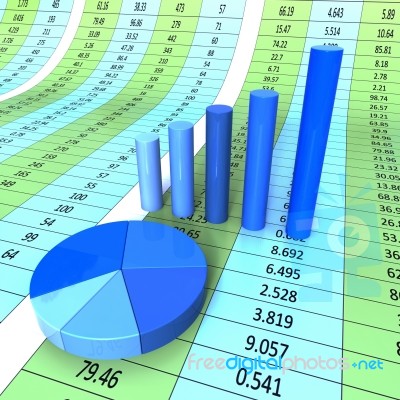 Report Graph Shows Infograph Financial And Data Stock Image