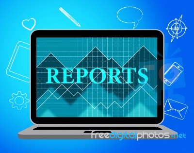 Reports Online Indicates Web Net And Computing Stock Image