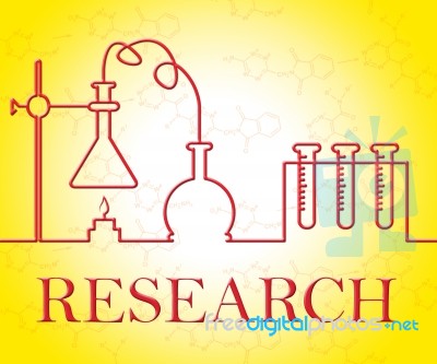 Research Experiment Indicates Researcher Test And Evaluation Stock Image