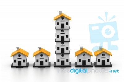 Residential Flat Stock Image