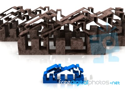 Residential House Stock Image